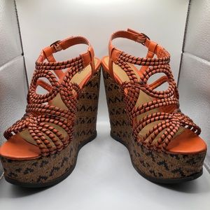 Mossimo Verile Orange Wedge